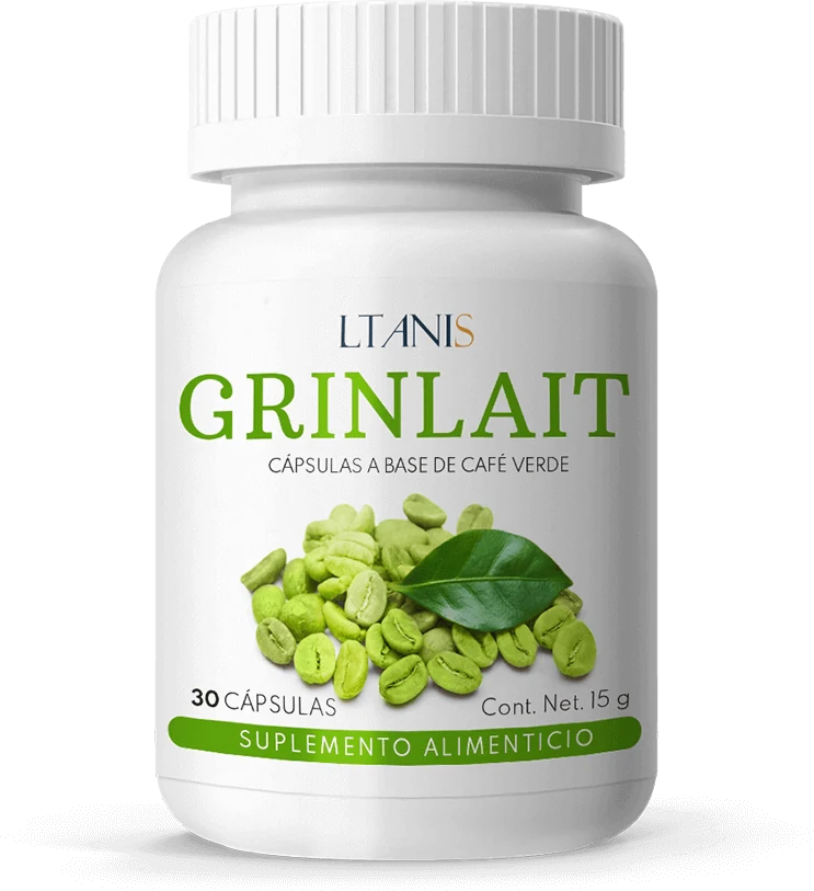 Grinlait cápsulas a base de café verde, frasco de 30 cápsulas — México